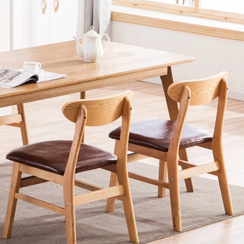 Stolička Pinhui masívneho dreva jedálenské stoličky domov stôl a stoličky Moderný minimalistický jedálenský stôl voľný čas operadla stolice Severskej