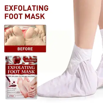 1Pair peelingová Maska na Nohy Film Exfoliácia Drhnúť Päty Mŕtvych Mozole Odstrániť Nohy Anti-krakovania Hydratačná Starostlivosť Nástroj K8V6
