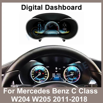 Digitálny Panel Panel Virtuálneho združenom Kokpitu LCD Rýchlomer Pre Benz C Trieda W204 W205 2011-2018